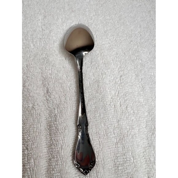 (1) Oneidacraft Deluxe Stainless Steel Chateau 6" Teaspoon Glossy Replacement - Picture 4 of 8